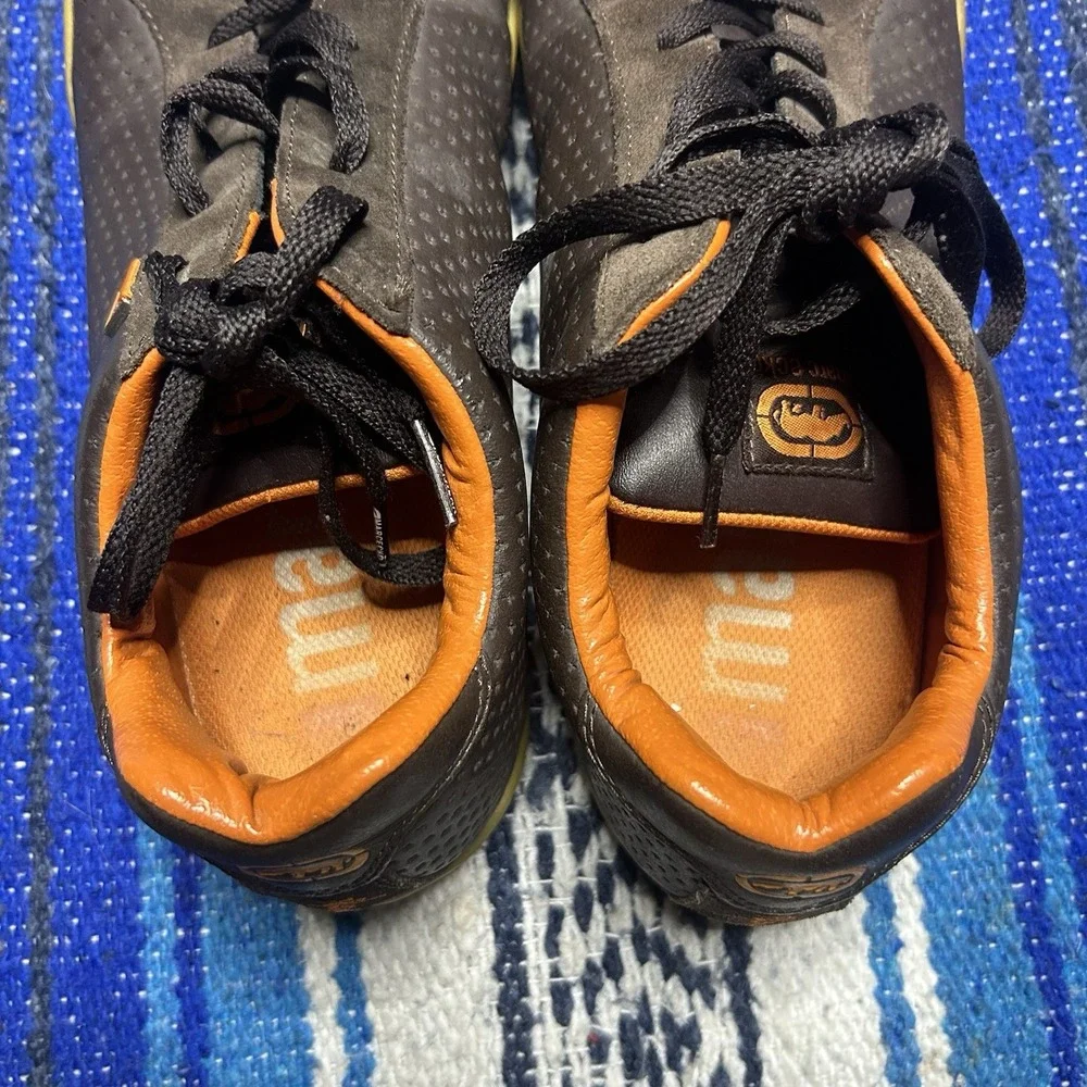 Vintage Marc Ecko The Cult Mens Shoes Size 11 Lace Up Sneakers Chocolate Brown